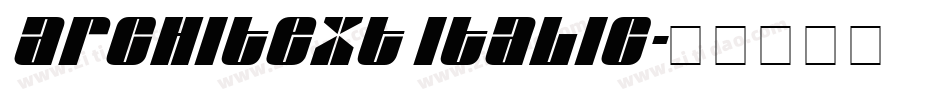 Architext Italic字体转换
